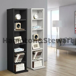 CD DVD Almacenamiento Torre Rack para 102 CD Unidad Organizador Arco Madera - Imagen 1 de 8