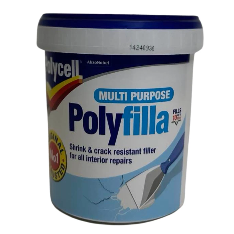 Polycell Multi-Purpose Polyfilla Ready Mixed, 1 Kg - UK - Image 1 of 1