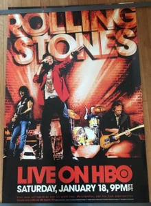 ROLLING STONES Live on HBO promo poster 27x40 - Picture 1 of 1