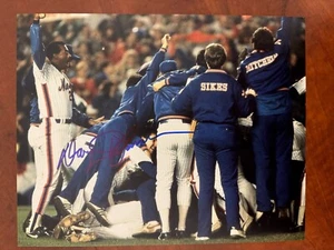 Davey Johnson Signed NEW YORK METS 8 X 10 Photo   1986 World Series Champions - Picture 1 of 1
