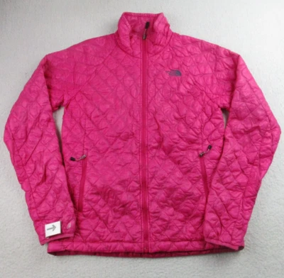 Chaqueta The North Face Mujer S Rosa Thermoball Aislada Cremallera Completa Puffer *LEER* Foto 1 de 4