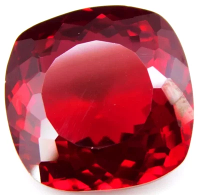61.25ct 24mm Cushion Large Mozambique Blood Red Ruby Loose Gemstone Gift 4 Women - Image 1 of 4