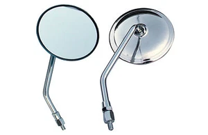 4.5" chrome rear view mirror for Honda Rebel Shadow 600 750 VTX 1300 1800 CB400  - Imagen 1 de 1