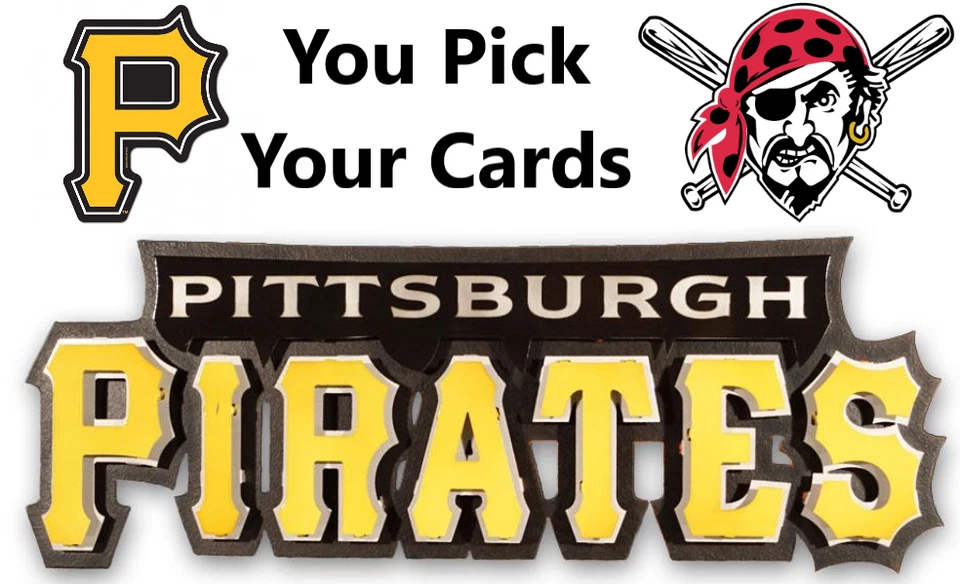 You Pick Your Cards - Pittsburgh Pirates Team - MLB Baseball Card Selection A - Image 1 of 1