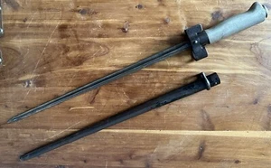 WW1 & WW2 M1886/15 French Lebel Epee Bayonet & Scabbard  - Picture 1 of 18