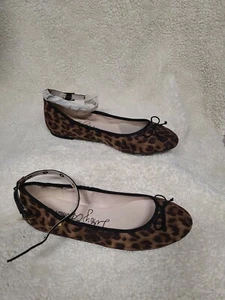 Libby Edelman Shoes 9.5 leopard print flats - Picture 1 of 5