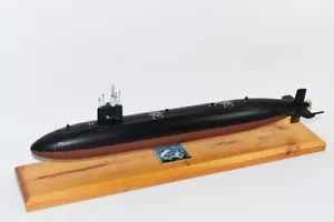Modelo de submarino USS Thresher SSN-593, Marina de los Estados Unidos, modelo a escala, caoba, clase de permiso - Imagen 1 de 5