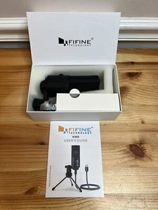 Fifine Technology K680 Microphone w/ Stand B2B Ver. USB Cable Users Manual NIB - Picture 1 of 3