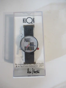 Klok Alain Silberstein  Quartz Fashion Watch New Old Stock w/ case + directions - Picture 1 of 7
