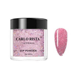 HEMA FREE SNS DIP POWDER CR14 - Pink Glitter - Picture 1 of 1