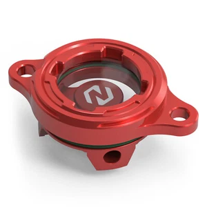 NICECNC Oil Filter Cover Guard For Honda Sportrax 450 TRX450R 2x4 2004-2005 Red - Picture 1 of 9
