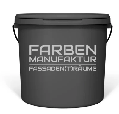 Fassadenfarbe Hausfarbe Wandfarbe Sockelfarbe Silikonharzfarbe weiß/schwarz 1L - Bild 1 von 4
