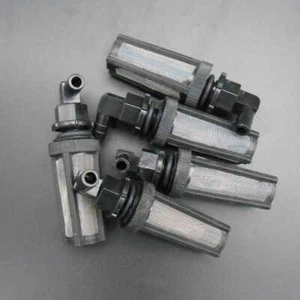 10Pcs Bent Head Black Fish Tank Filter Water Pump Pipe Strainer For 7MM 8MM Tube - Picture 1 of 11