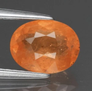 SPESSARTIT GRANAT 2,24 ct orange oval 8,3x6,5x4,3 mm natur unbehandelt Namibia - Bild 1 von 24