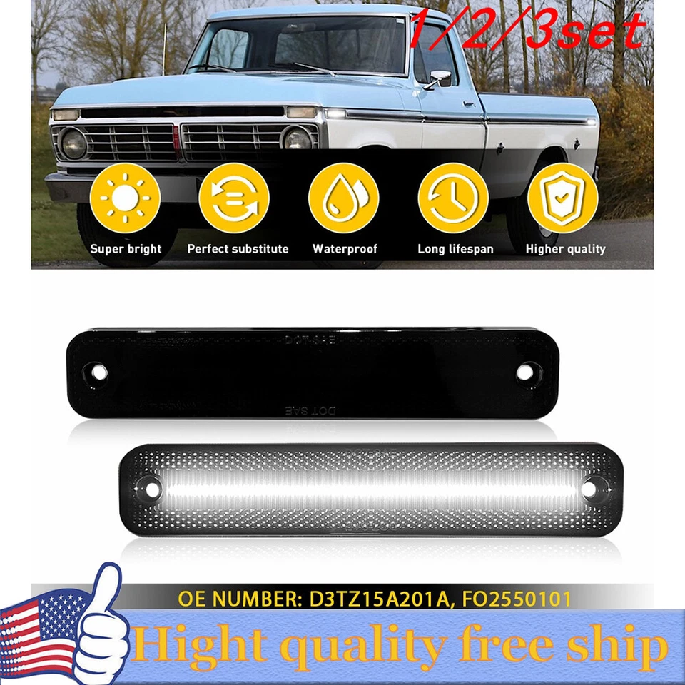 2/4x luces LED laterales para camioneta Ford F150 F250 Bronco serie F 1973-1979 Foto 1 de 1