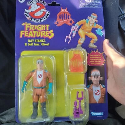 The Real Ghostbusters Fright Features Ray Stantz & Jail Jaw Ghost Hasbro Kenner  Foto 1 de 2