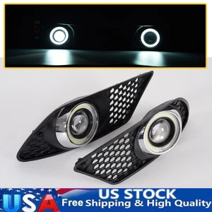 LED Angle Eyes DRL Fog Light Lamps w/ Covers For 2008-11 Mercedes Benz C300 W204 - Bild 1 von 10