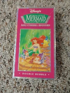 Disney's The Little Mermaid Ariel's Undersea Adventures Double Bubble VHS 1993 - Picture 1 of 3