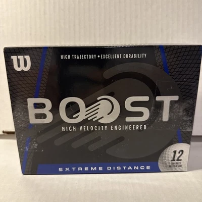 NEW Wilson Boost Golf Balls 12 ct Extreme Distance High Velocity Engineered  - Image 1 of 4