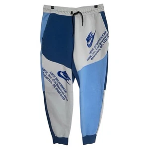 Nike NSW Tech Fleece Graphic Jogginghose Hose Herren Medium Blau Weiß DM6480-072 - Bild 1 von 11