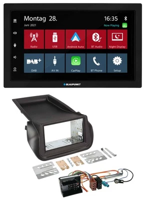 Blaupunkt MP3 Bluetooth DAB 2DIN USB Autoradio für Citroen Nemo Peugeot Bipper - Bild 1 von 4