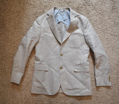 Vineyard Vines Blazer Mens 38R Linen Lightweight Unlined Summer Jacket Sport - Image 1 of 4