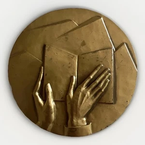 University of Denver Alumni Association Bronzemedaille Medallic Art Co NY Vintage - Bild 1 von 5