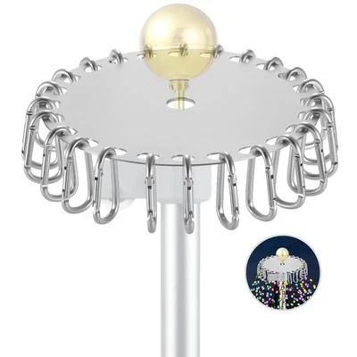 Christmas Tree Flag Pole Mega Topper Light Hook for Hanging Light Strings, Flagp - Image 1 of 4