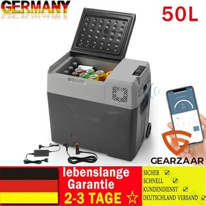 Compresseur Glacière 50L Réfrigérateur Électrique Voiture Camping -20°C APP 12V/230V - Photo 1/9