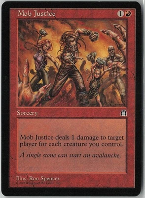 Mob Justice Common Stronghold NM/LP MTG - Image 1 of 2