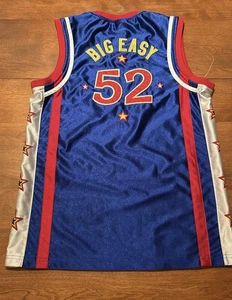 Camiseta deportiva vintage genuina Harlem Globetrotters Big Easy #52 juvenil talla M azul 🔥 - Imagen 1 de 3