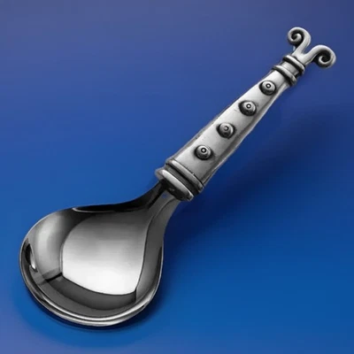 CARROL BOYES S. African Designer Pewter Novelty Chinese Rice Serving Spoon ARIES - Image 1 of 4