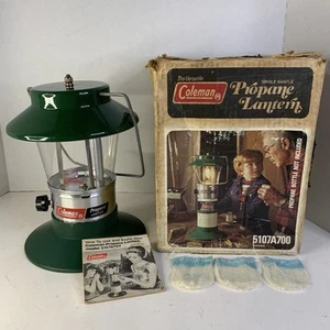 Vtg 1978 Coleman Propane 5107A700 Single Mantle Camping Lantern USA Original Box - Picture 1 of 24