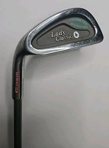Golfsmith Lady Classic 431 Stainless #5 Iron Distressed Grip Perimeter Weighted - Picture 1 of 22