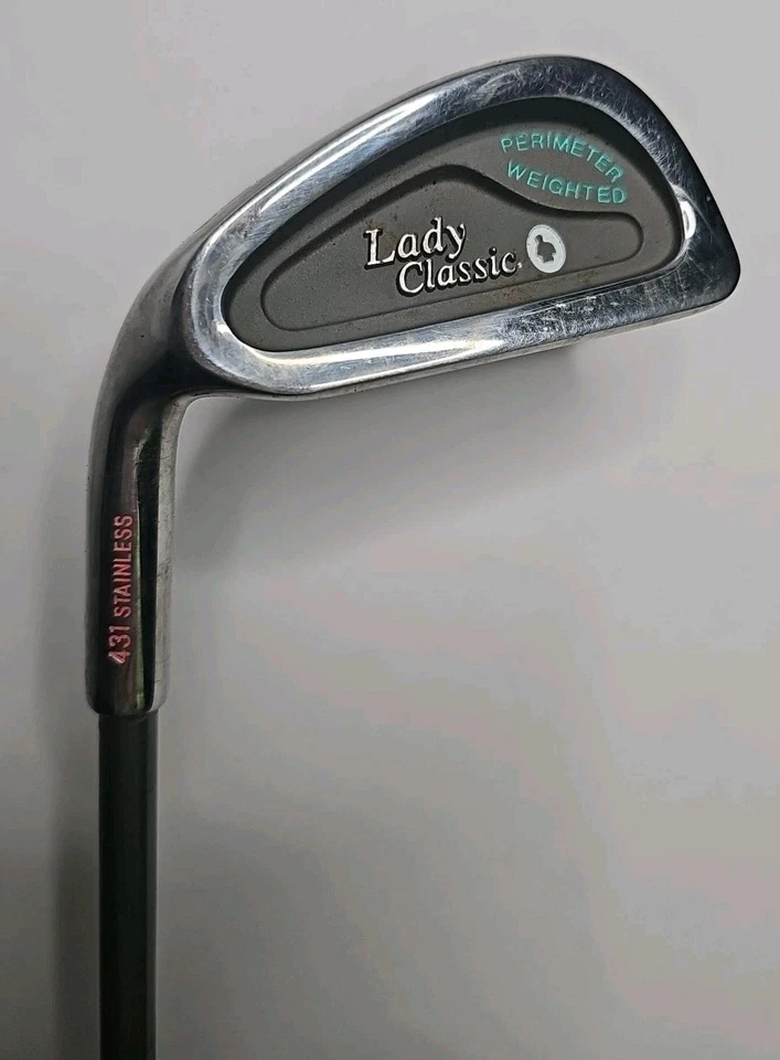 Golfsmith Lady Classic 431 acero inoxidable #5 hierro desgastado agarre perímetro ponderado Foto 1 de 4