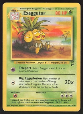 Exeggutor 039/130 Non-holo Uncommon Base Set 2 MP - Image 1 of 2