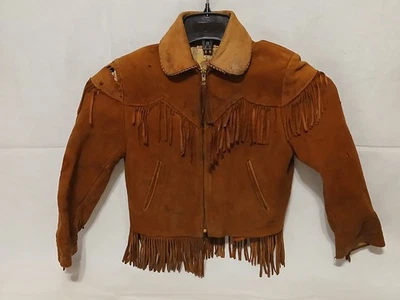 Chaqueta de cuero con flecos Roy Rogers "Trigger" King of the Cowboys años 50 de colección  Foto 1 de 4