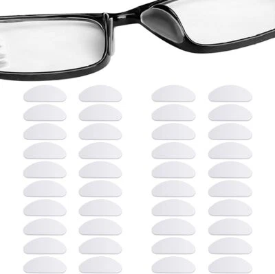 20 Paar Nasenpads Silikon Selbstklebende Dünne Rutschfeste Nasenpads Brille - Bild 1 von 4