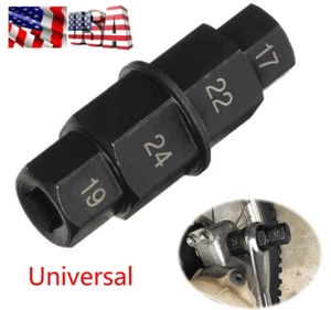 Motorcycle Front Rear Wheel Spindle Drive Socket Removal Tool 17 19 22 24mm Axle - Picture 1 of 12