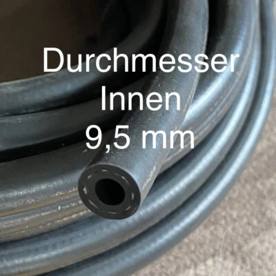 Kraftstoffschlauch Ø 9,5 mm Ölschlauch Benzinschlauch Dieselschlauch Meterware - Imagen 1 de 2