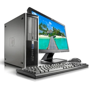 HP ELITE FULL SET i7 PC UP TO 16GB WITH HD MONITOR WIFI SSD/HDD WIN 10 PRO - Picture 1 of 4