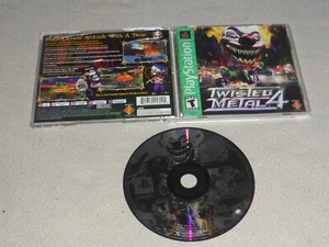 PLAYSTATION PS1 VIDEO GAME TWISTED METAL 4 CASE & MANUAL COMPLETE GREATEST HITS - Picture 1 of 1