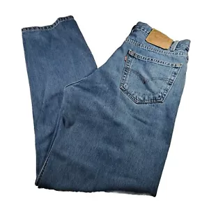Vintage Y2K 2001 Levi's 505 Reg Fit Denim Jeans Herren Gr. 36x34 (eigentlich 34x33,5) - Bild 1 von 12