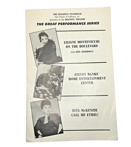 Pasadena Playhouse Performance Series Flyer Montevecchi Banks McKenzie 1989 - Bild 1 von 5