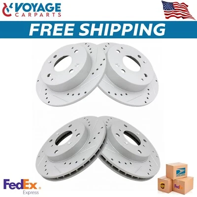New Front and Rear Brake Rotors For 1998-1999 Acura CL 1998-2002 Honda Accord - Image 1 of 4