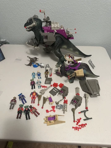 Vintage 1980's Tyco Dino Riders T-Rex Tyrannosaurus Rex 80% Complete W Extras Cover