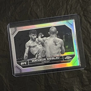 2024 TOPPS-CHROME UFC-NEGATIVE REFRACTOR-MATHEUS NICOLAU - Bild 1 von 2
