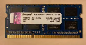 Kingston HP536726-H41-ELCUW - 4GB DDR3-1333MHz PC3-10600 Laptop Memory - Picture 1 of 1