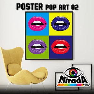 POP ART POSTER Andy Warhol MUND ZÄHNE LÄCHELN FARBEN MÖBEL DESIGN KUNST IDEE - Bild 1 von 1
