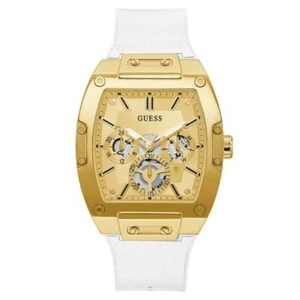 Guess GW0202G6 Men's Phoenix Gold Stainless Silicone Multi-Function Watch 42mm - Picture 1 of 5